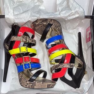 LFL Colorful Strappy High Heels